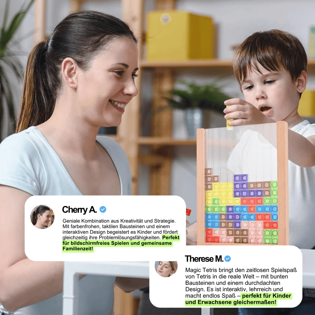 EcoBlock Tetris Plansza – Zrównoważona gra układanka Tetris dla całej rodziny