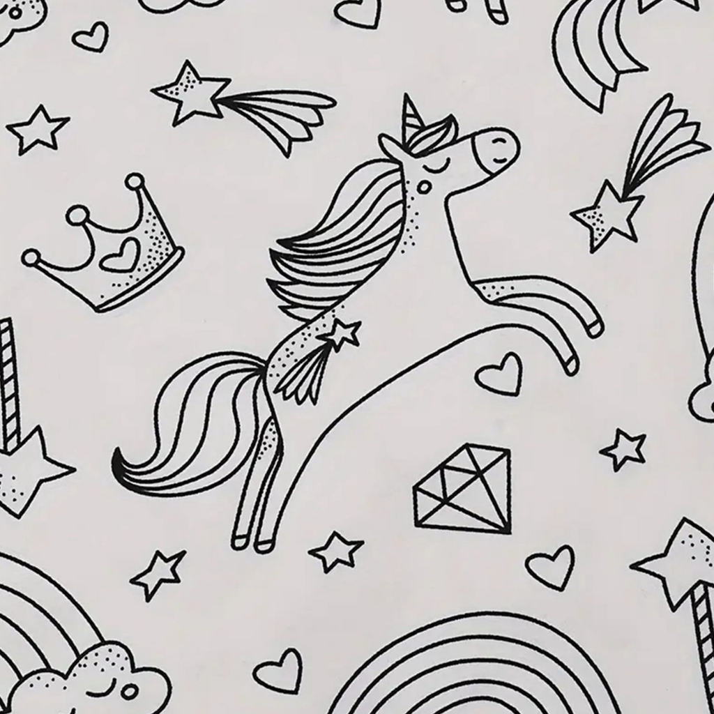 Children's Cotton Pajama Set Coloring Christmas Motif Pajamas