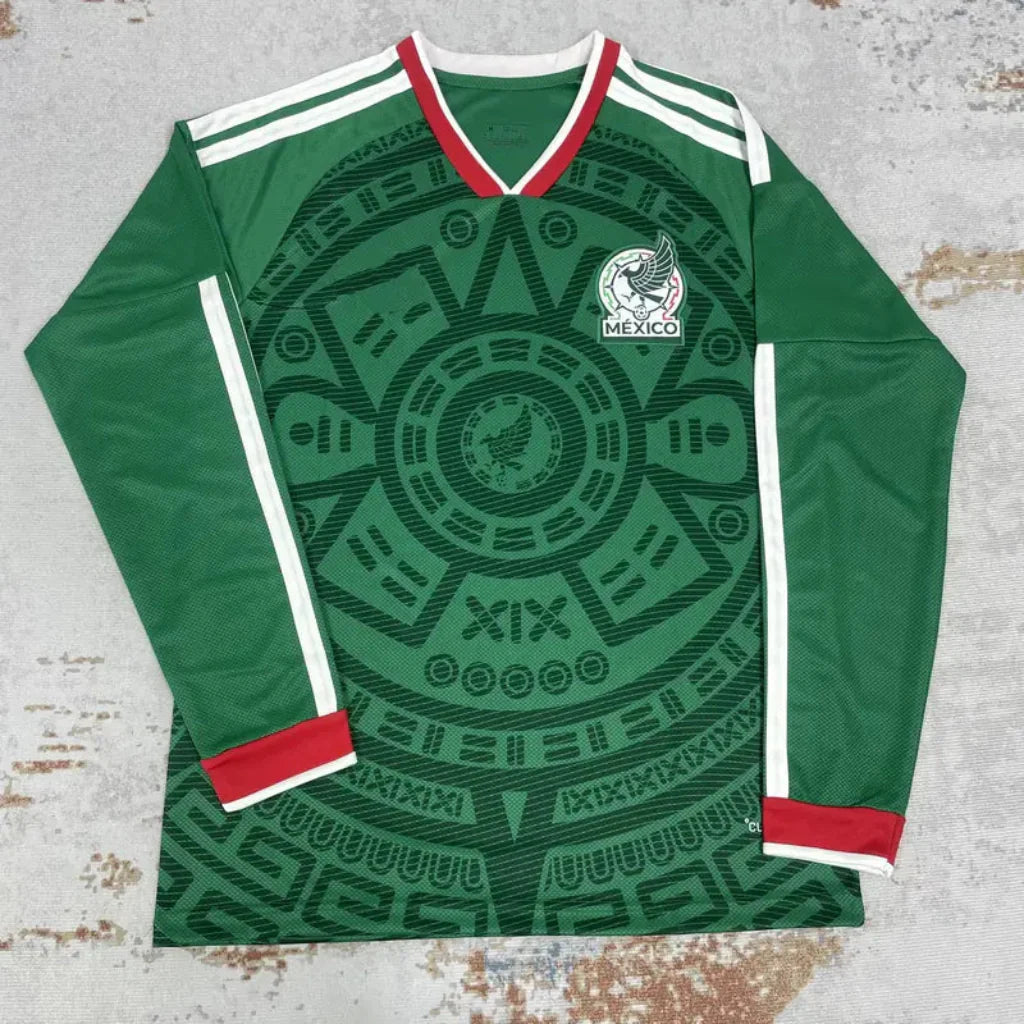 Mexiko Weltmeisterschaft Trikot 2026 Langarm Fußball Trikot Herren