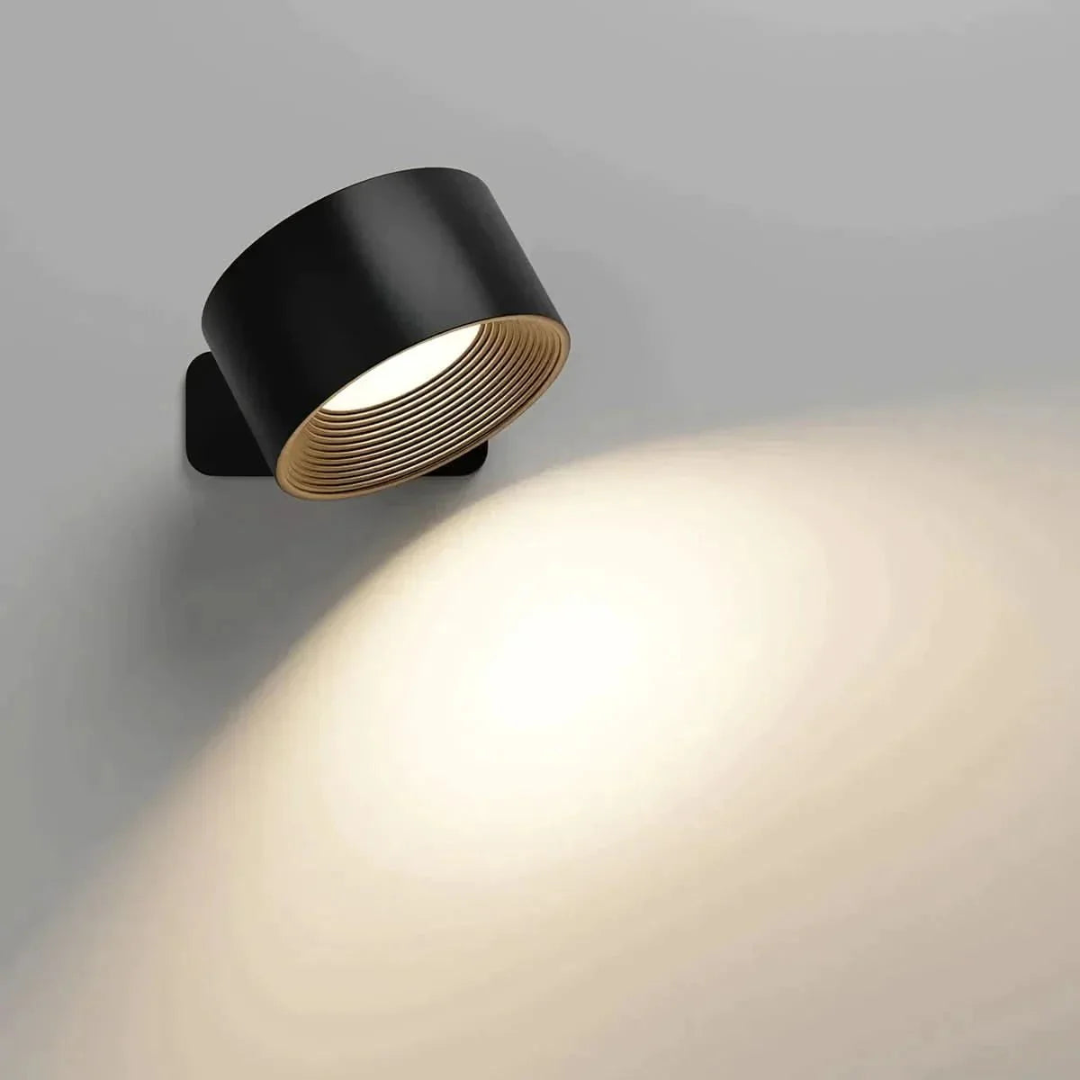 360° Wall Lamp – Kabellos, USB-wiederaufladbar & 3 Helligkeitsstufen für flexible Beleuchtung