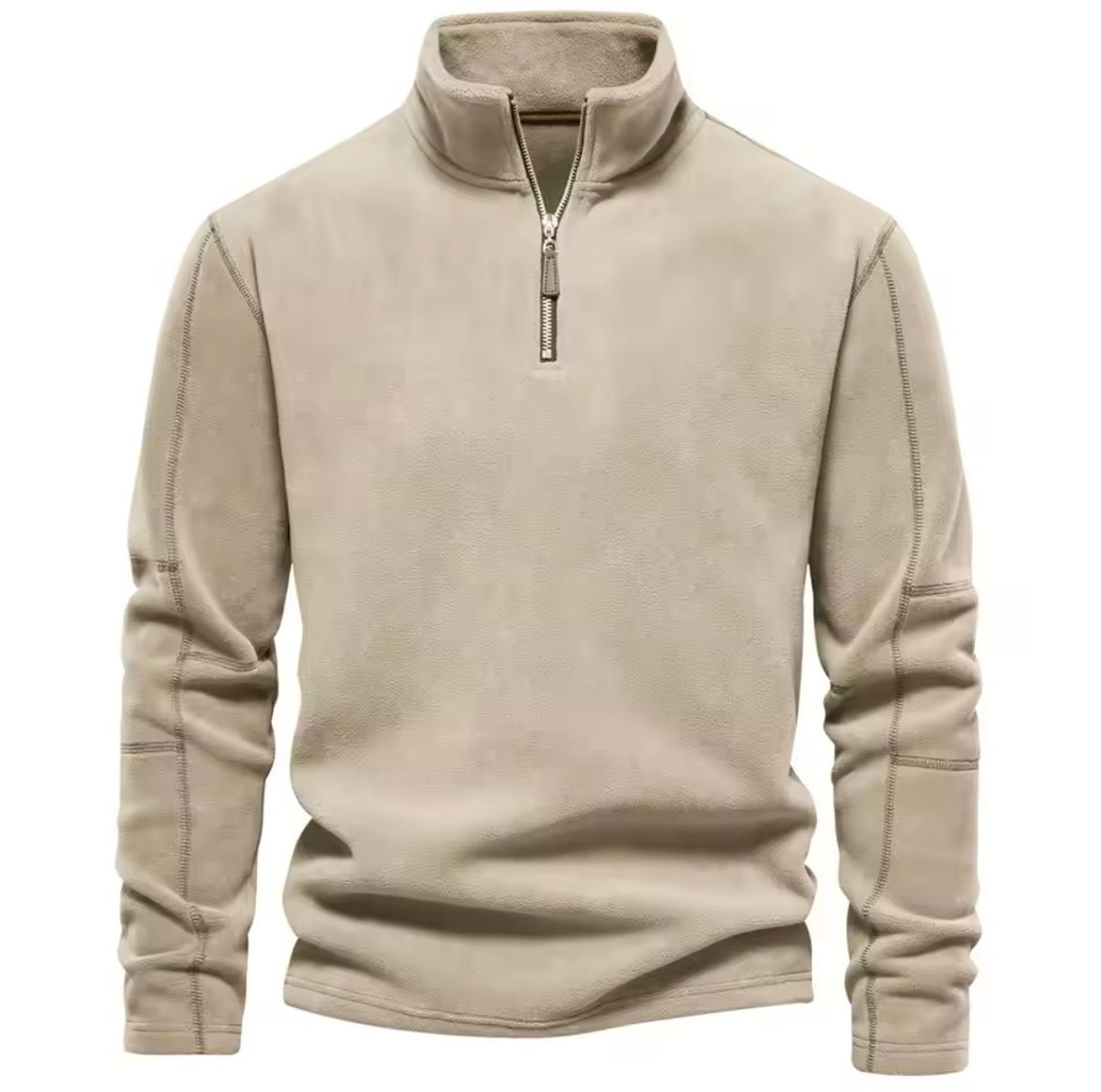 Herren Stehkragen Fleece-Pullover | Warm, Bequem und Modernes Design