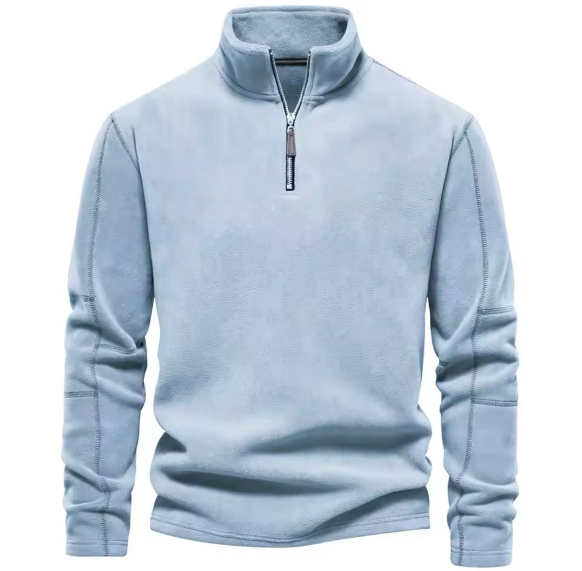 Herren Stehkragen Fleece-Pullover | Warm, Bequem und Modernes Design