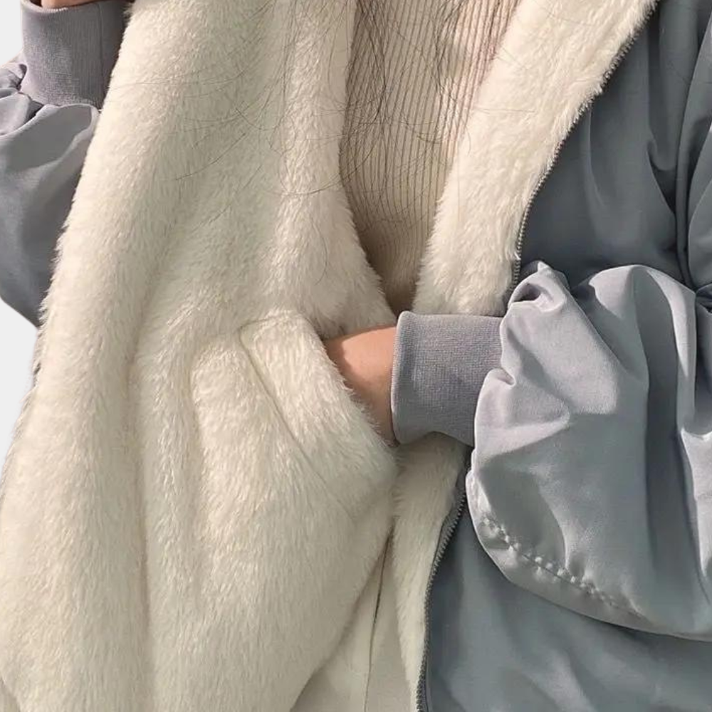 Damen Winterjacke – Kurzer Kapuzenmantel für kaltes Wetter