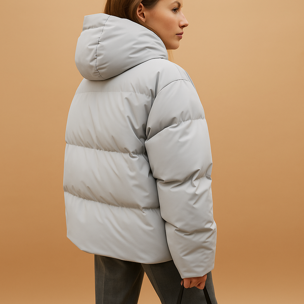 Gepolsterte Winterjacke für Frauen | Leicht & Mit Kapuze