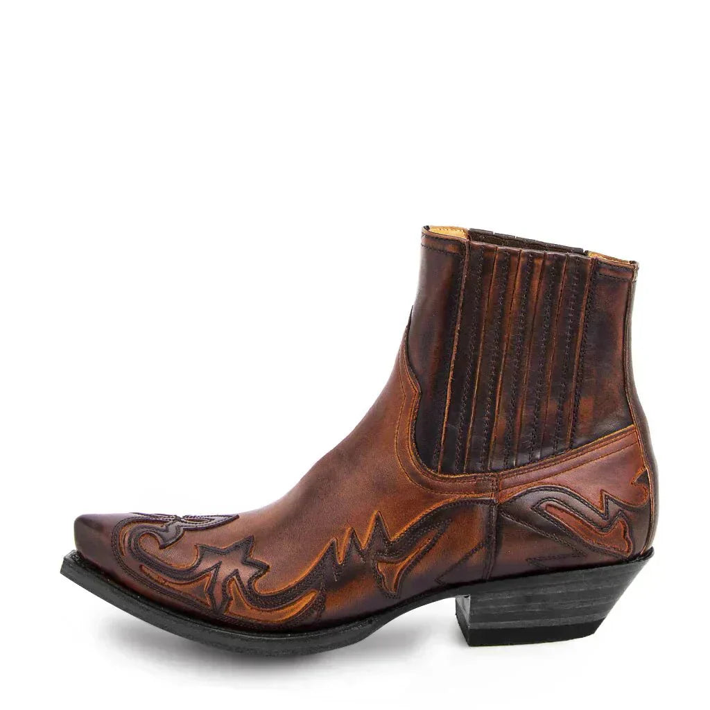Maleni Leder Cowboy Stiefel für Herren