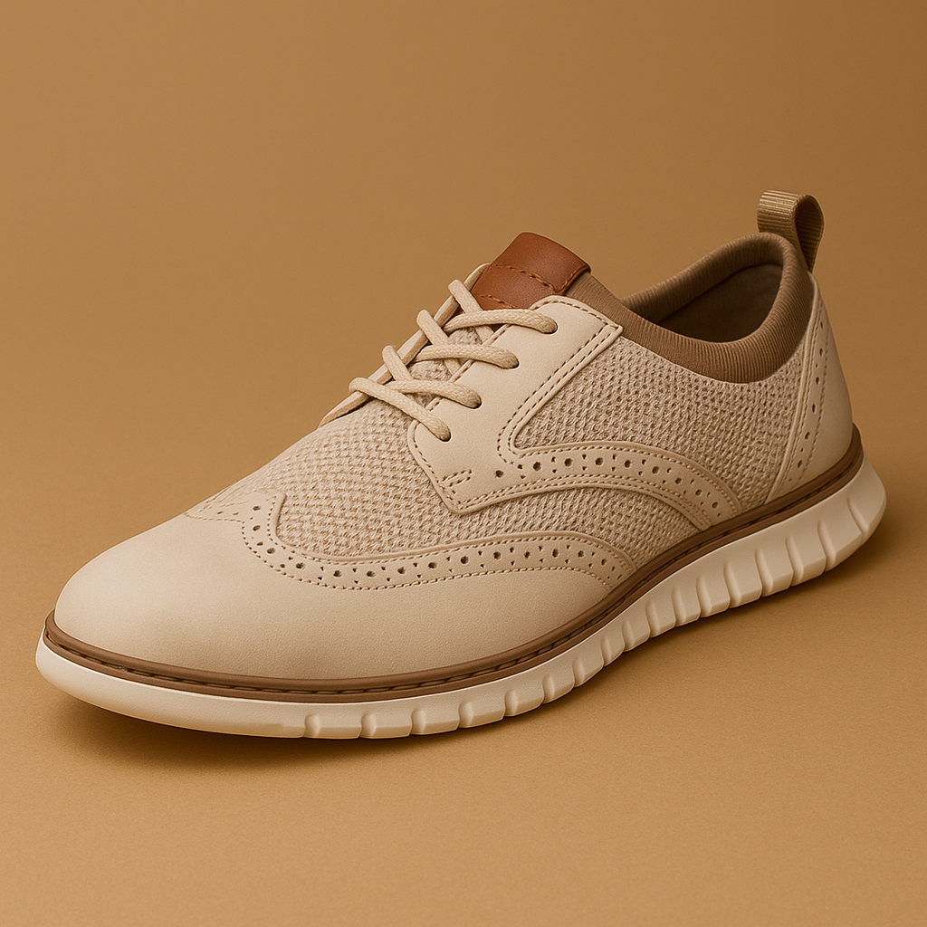 Męskie oddychające buty brogue na sznurowadła – klasyczny styl z nowoczesnym komfortem