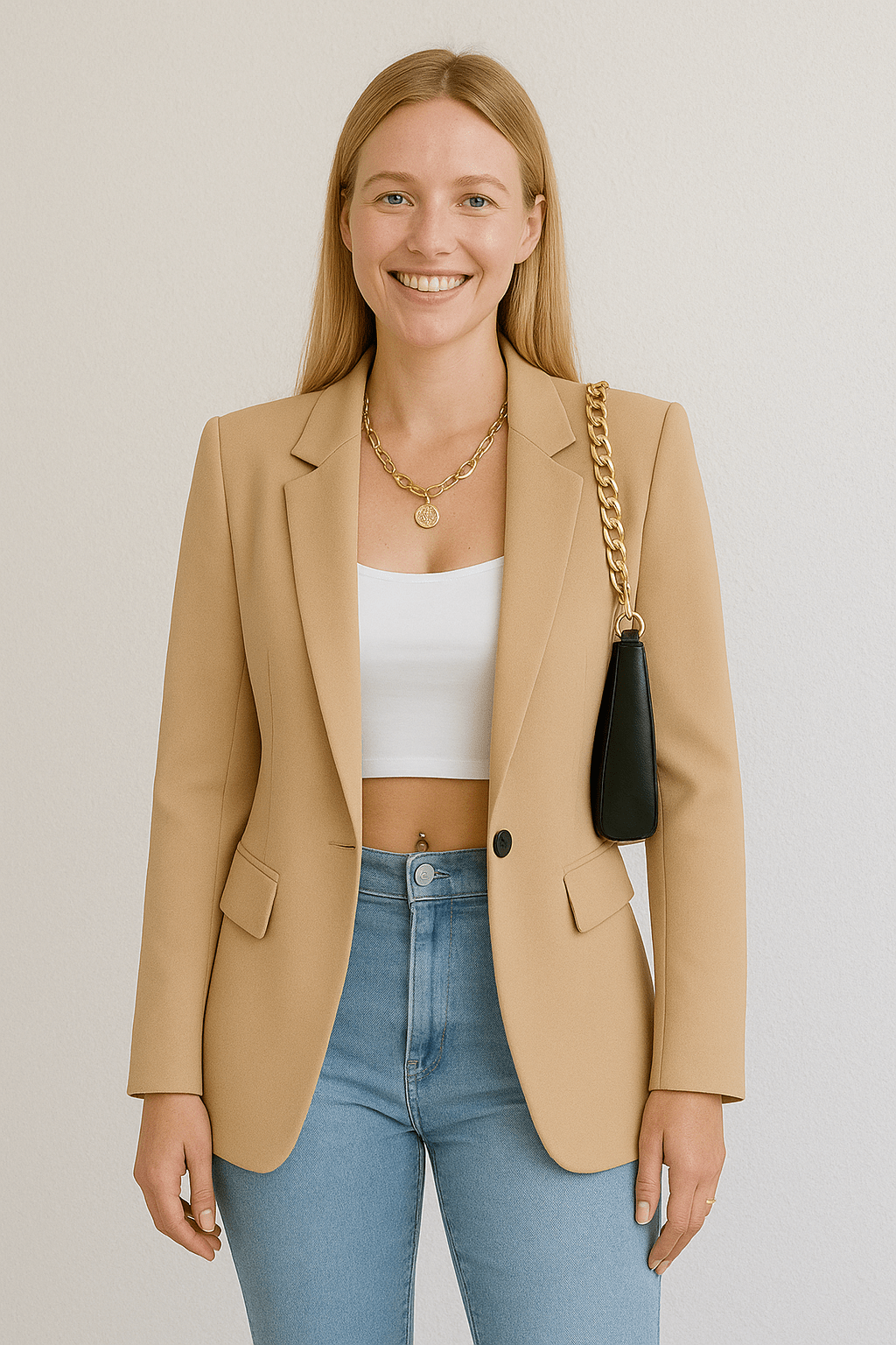 Damenmode Blazer – Maßgeschneiderte Streetwear-Chic Jacke