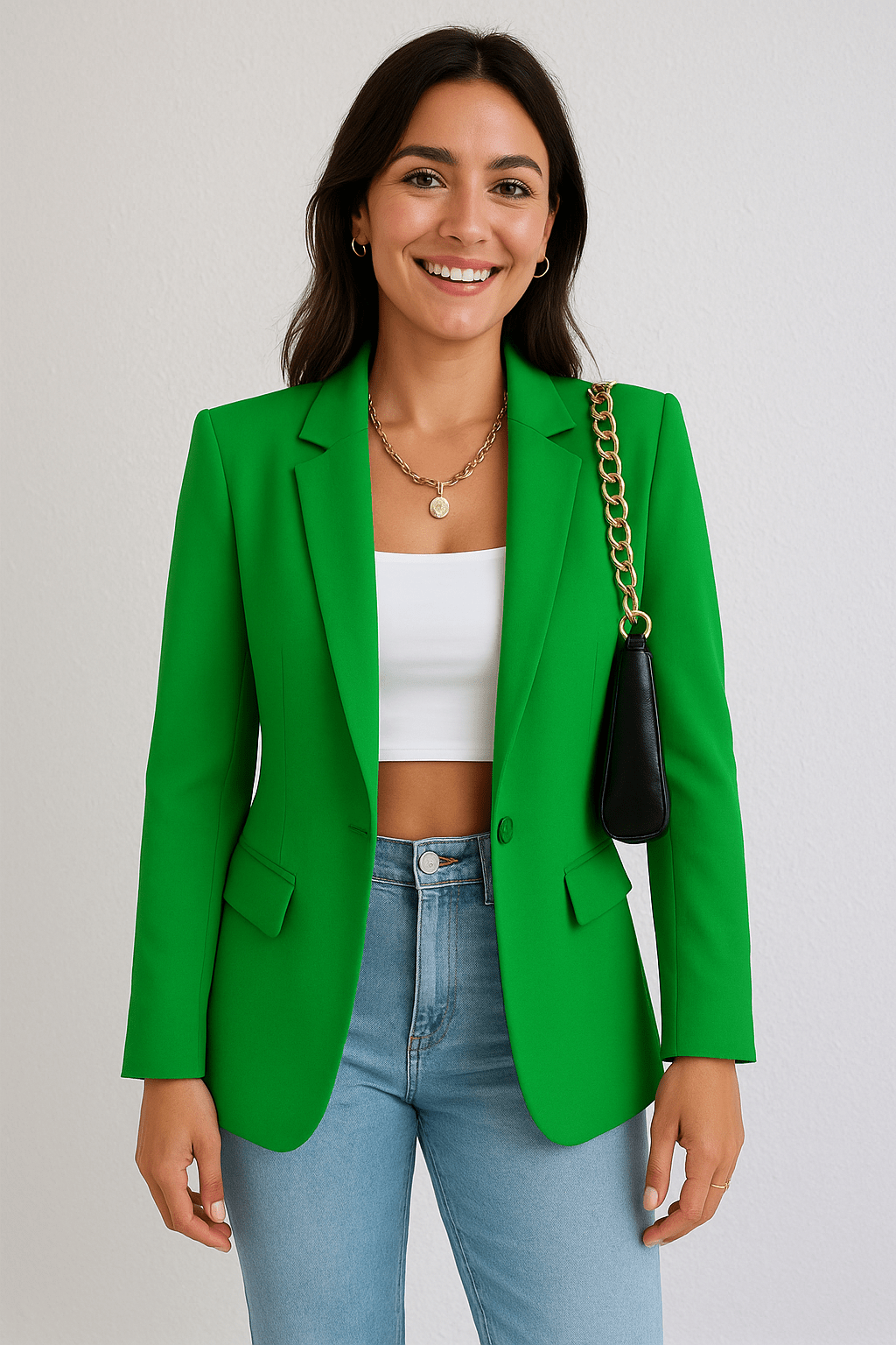 Damenmode Blazer – Maßgeschneiderte Streetwear-Chic Jacke