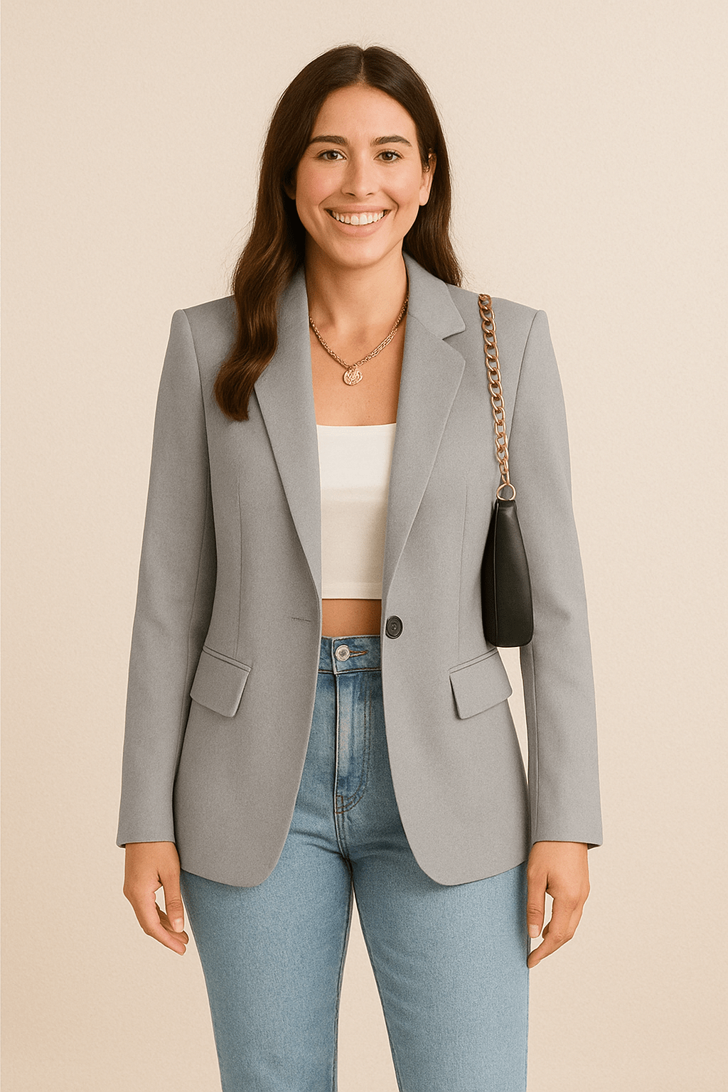 Damenmode Blazer – Maßgeschneiderte Streetwear-Chic Jacke