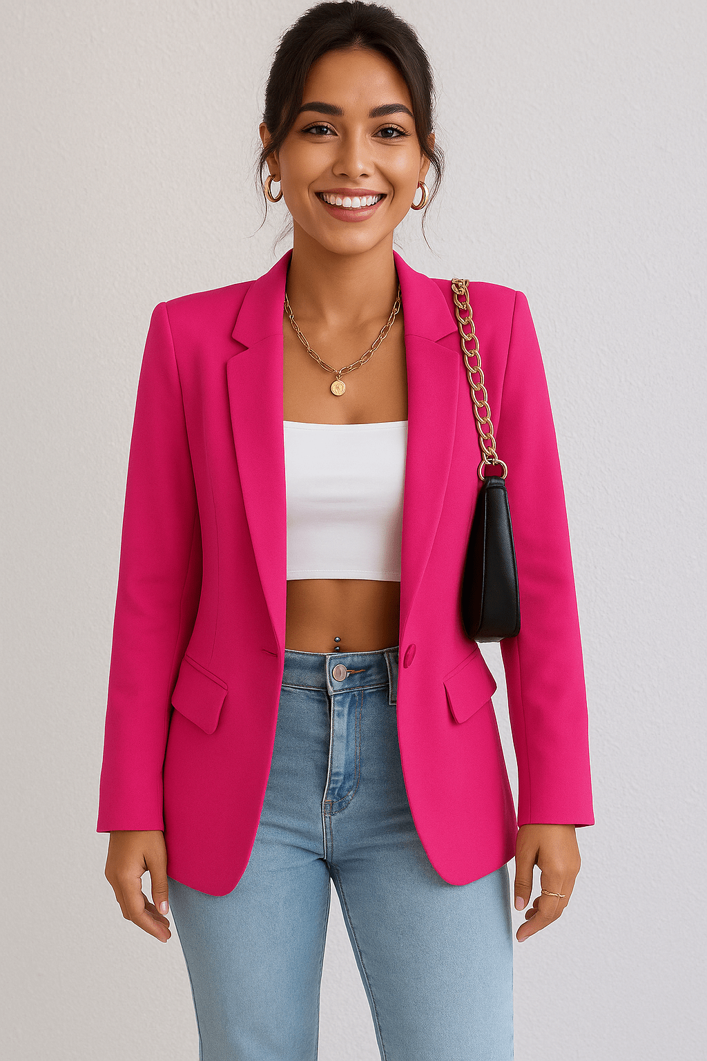 Damenmode Blazer – Maßgeschneiderte Streetwear-Chic Jacke