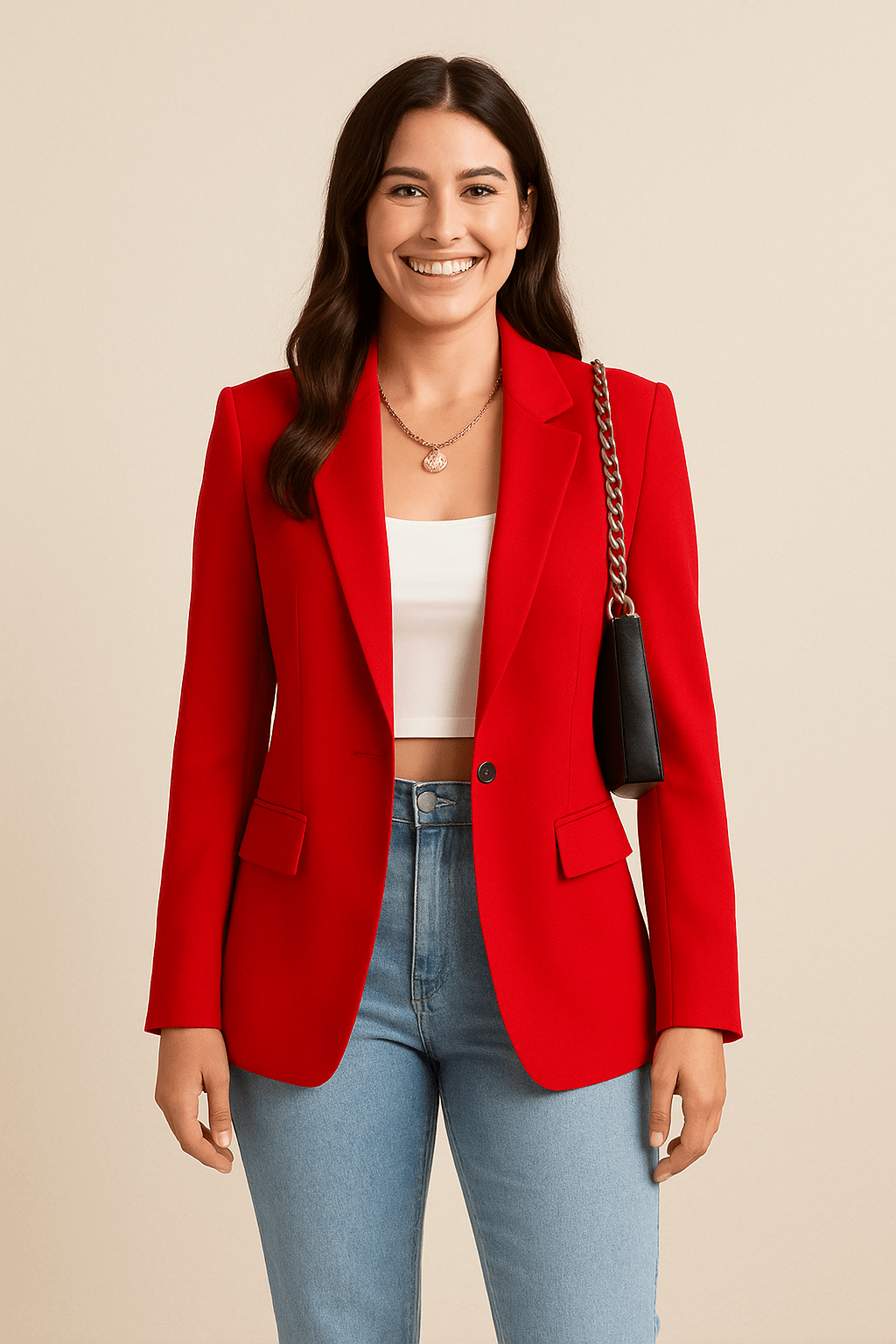 Damenmode Blazer – Maßgeschneiderte Streetwear-Chic Jacke