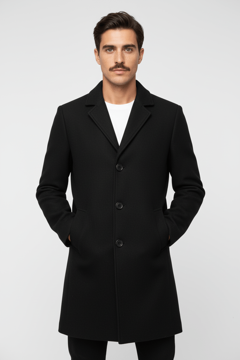 Herren Klassischer Winter-Trenchcoat | Raffinierter Stil und tägliche Wärme
