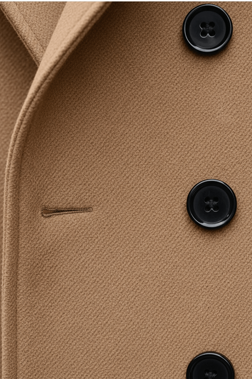 Herren Doppeltknopf-Trenchcoat | Maßgeschneiderte Passform und Raffiniertes Design