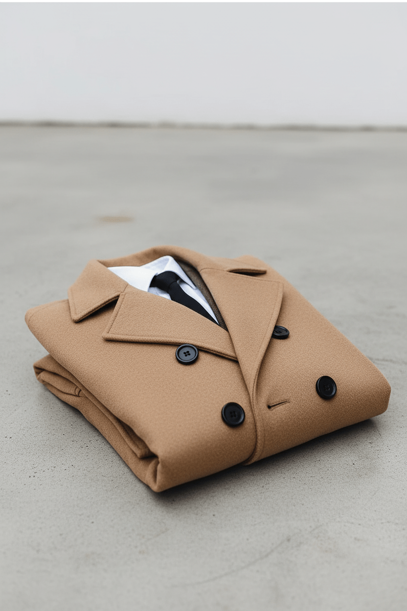Herren Doppeltknopf-Trenchcoat | Maßgeschneiderte Passform und Raffiniertes Design