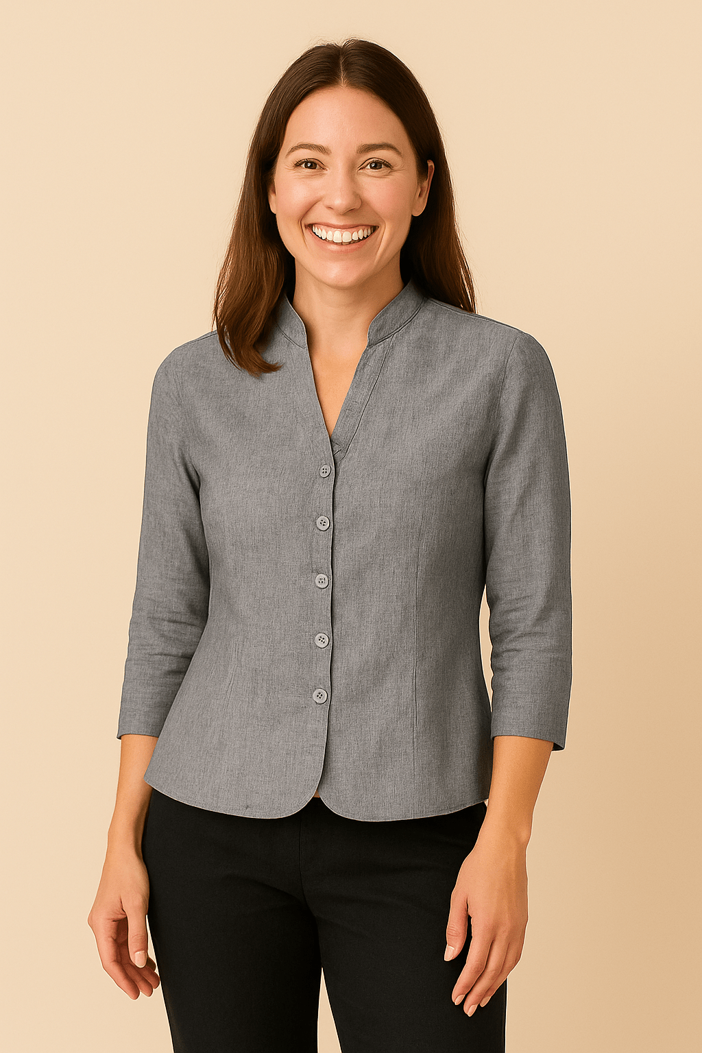 Damen Leinenblazer – Leichtes & Entspanntes Tailored Jacket