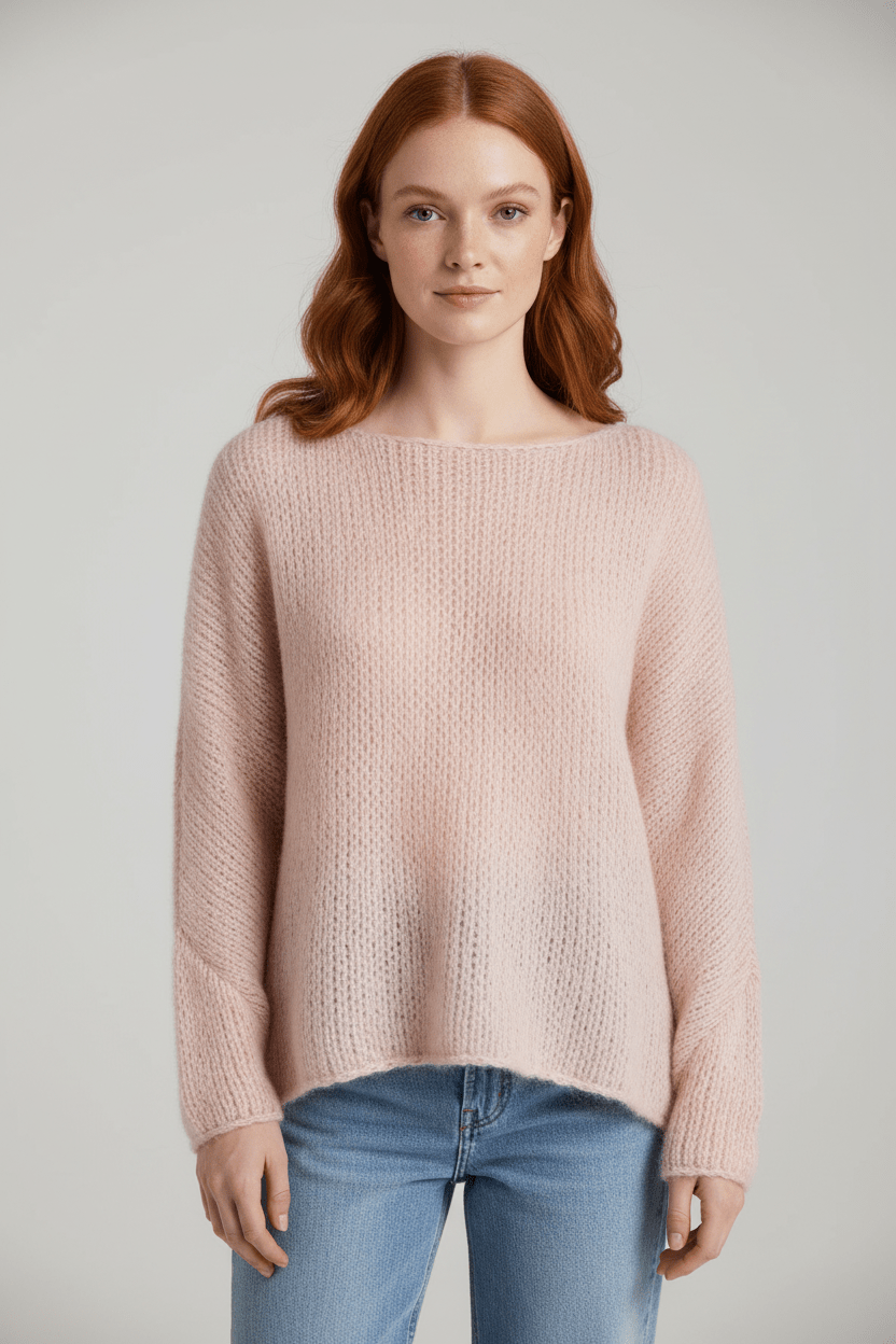 Oversized Strickpullover für Damen mit Off-Shoulder-Design