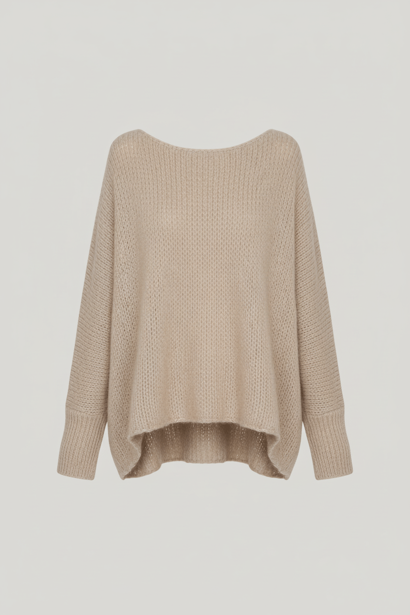 Oversized Strickpullover für Damen mit Off-Shoulder-Design