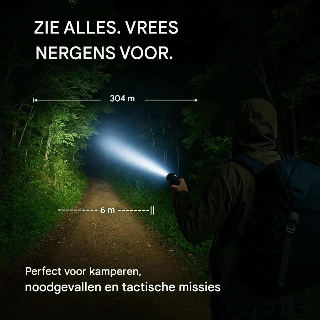 Ultra Strong Night Vision Flashlight Pro – Rechargeable Aluminum Lamp