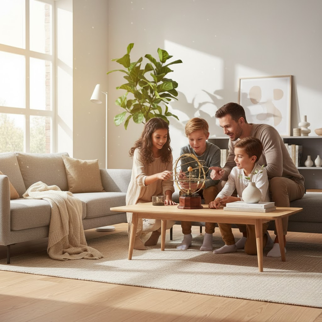 Modèle réduit de notre système solaire (un planétaire)