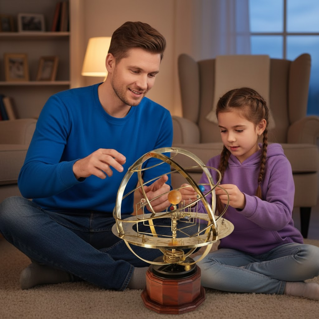 Modèle réduit de notre système solaire (un planétaire)