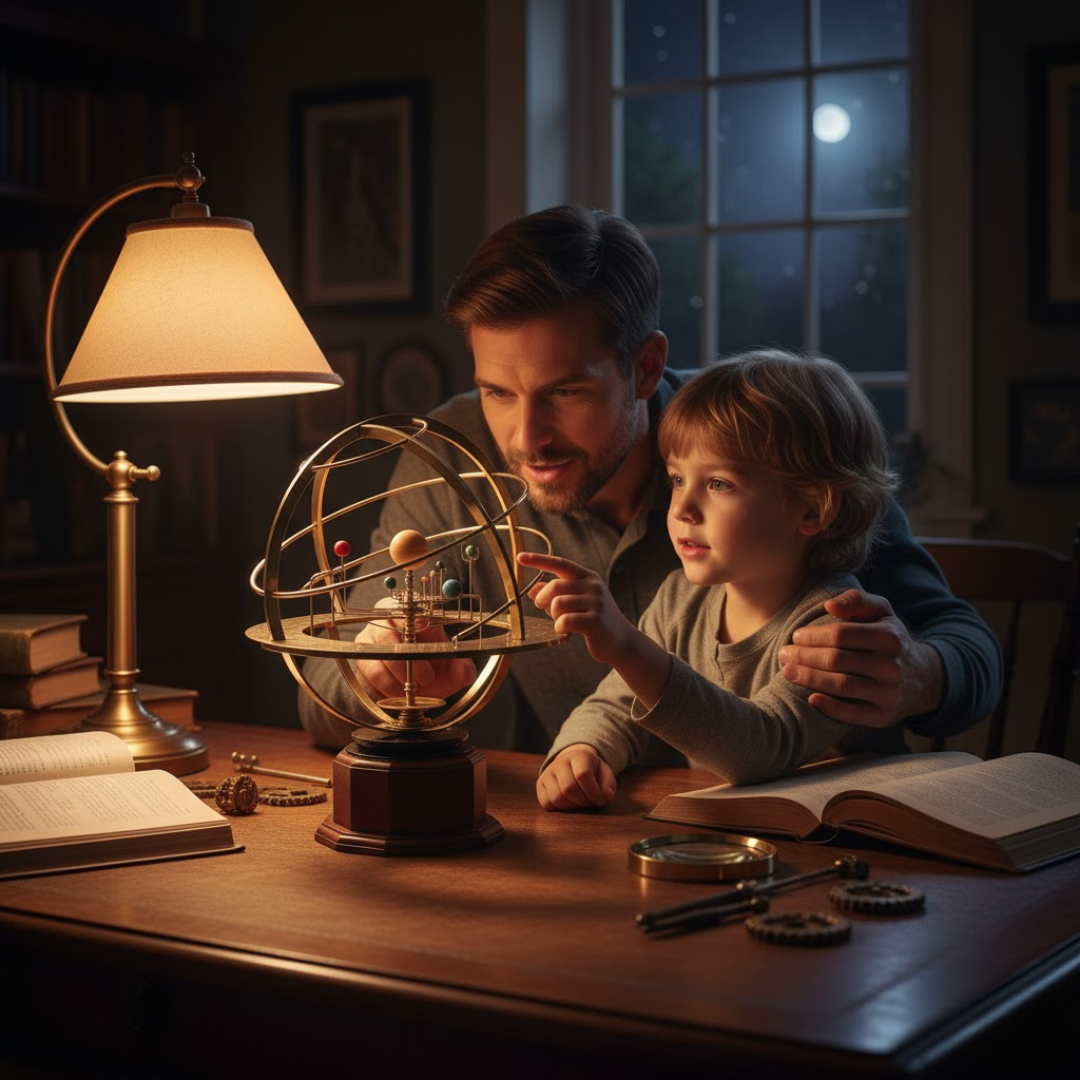 Modèle réduit de notre système solaire (un planétaire)