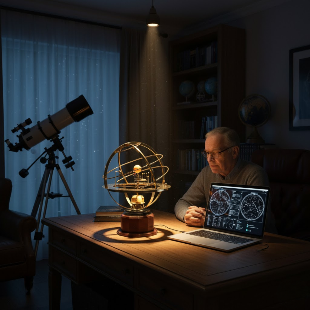 Modèle réduit de notre système solaire (un planétaire)