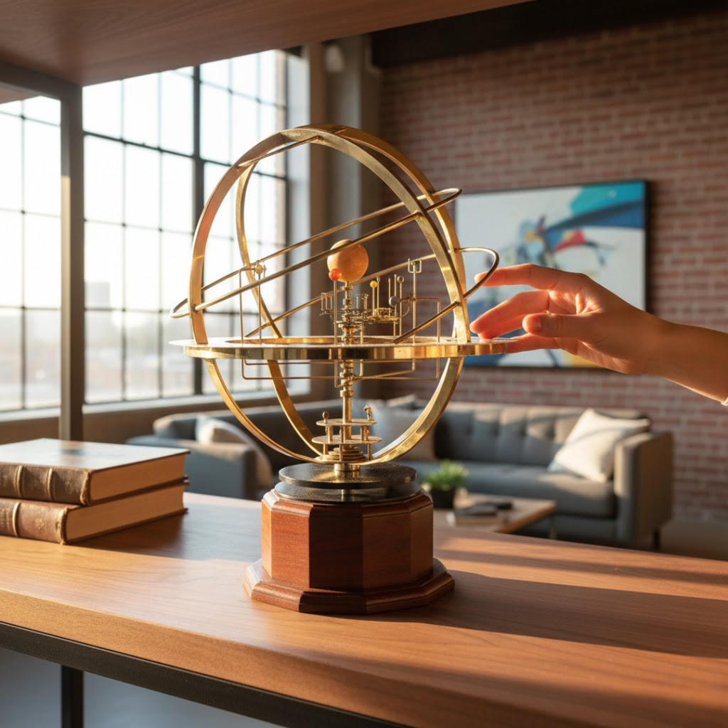 Modèle réduit de notre système solaire (un planétaire)