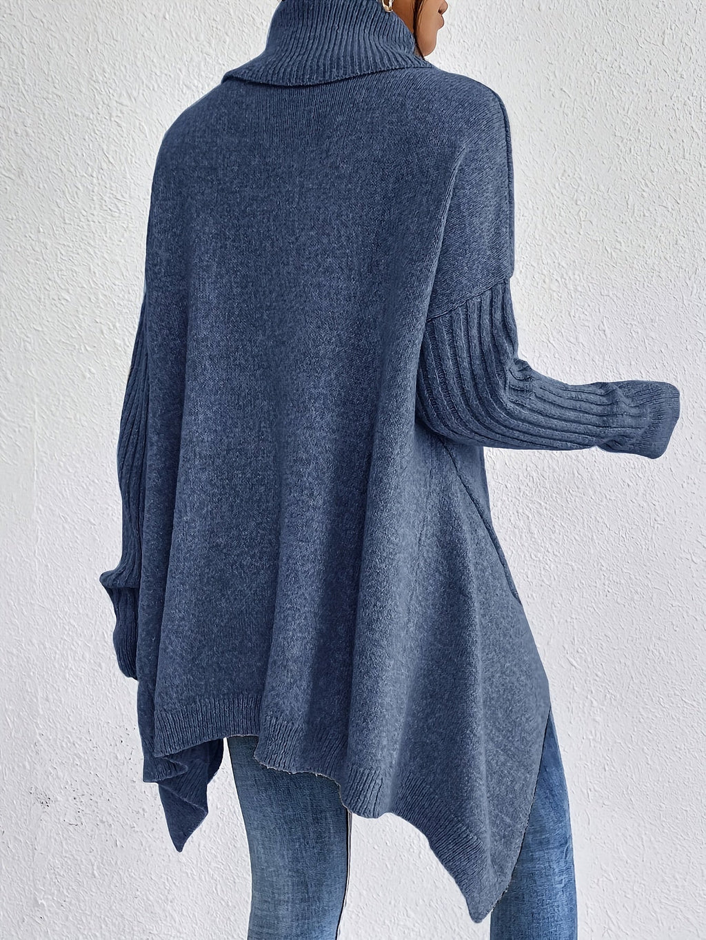 Damen Rollkragenpullover | Oversized Schnitt mit modernem hohen Kragen
