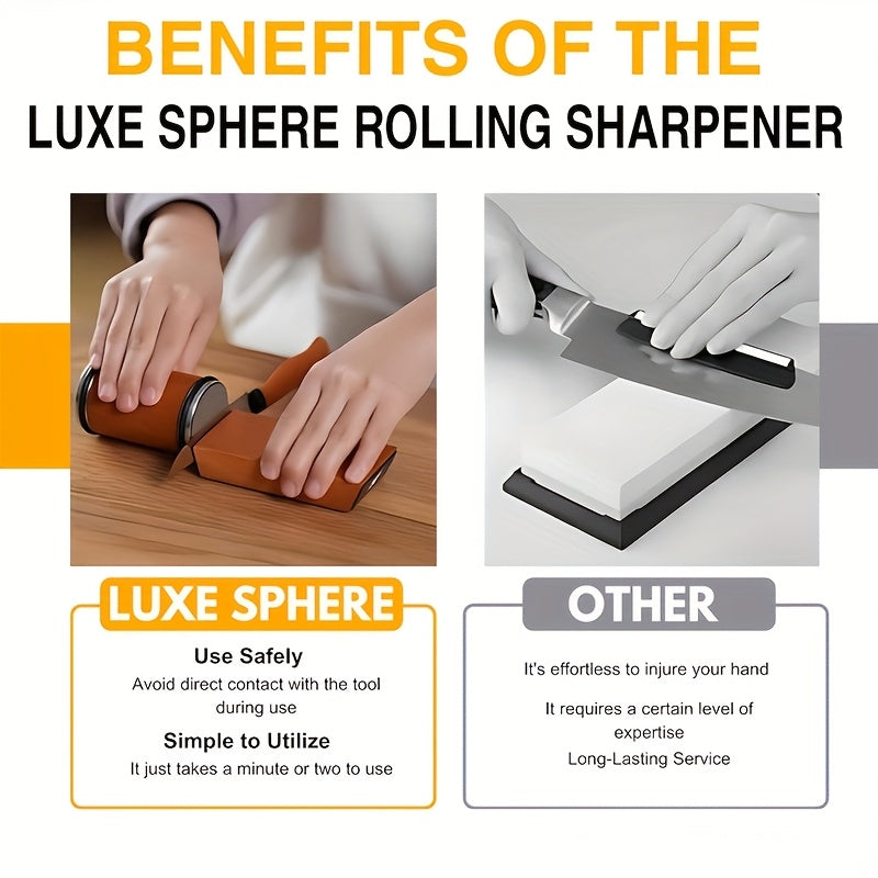 EdgeCraft DuoSharp Sharpening Stone Set | Diamond Stone with Magnetic Holder | 15° & 20° Sharpening Angles | Wood & Metal