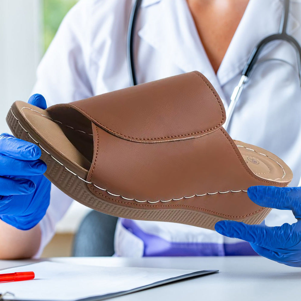 Ergonomiczne ortopedyczne sandały damskie dla wygody i braku bólu