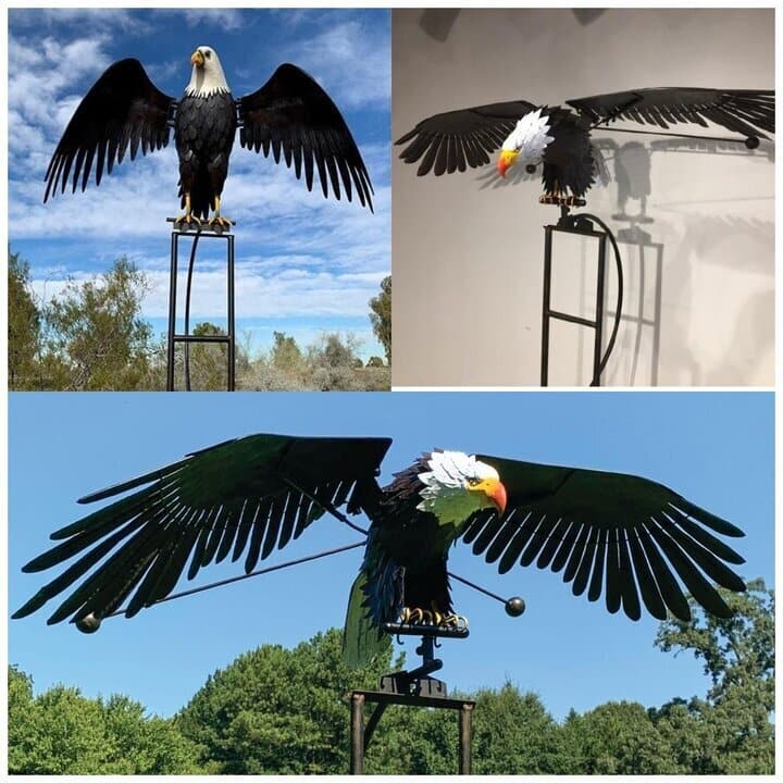 Metallvogel - Dekorative Gartenornamente