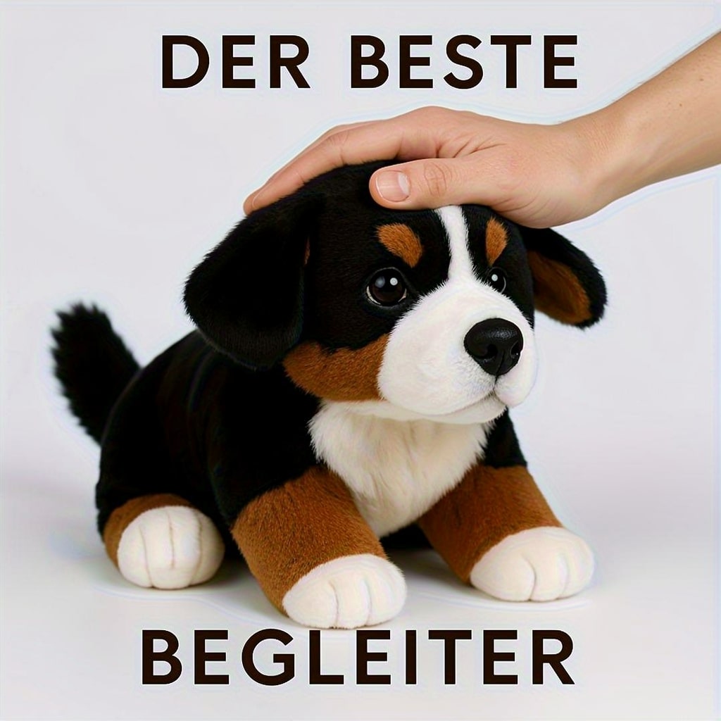 Bernese Mountain Dog Plush Toy | Realistic Dog Stuffed Animal | SoftBernie