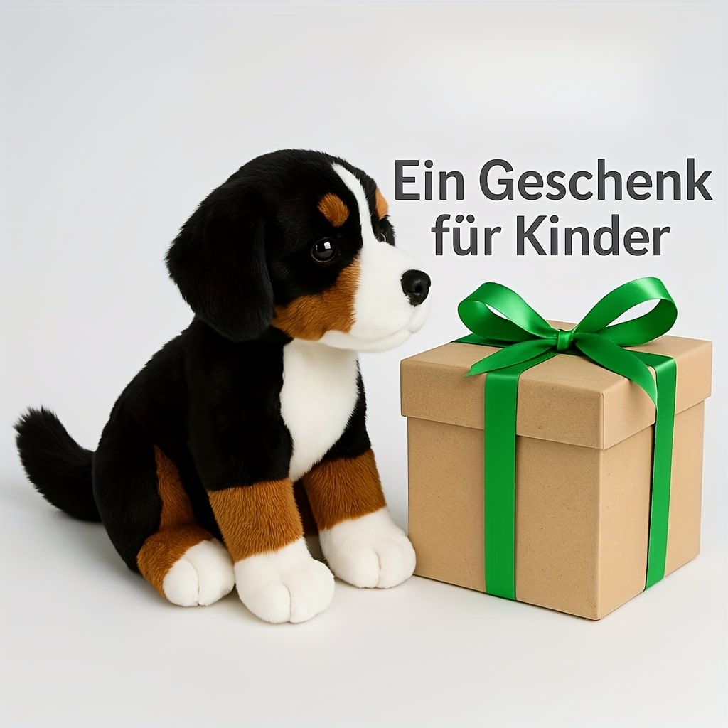 Bernese Mountain Dog Plush Toy | Realistic Dog Stuffed Animal | SoftBernie