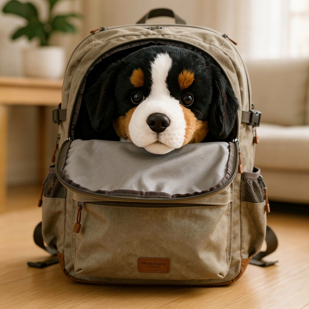 Bernese Mountain Dog Plush Toy | Realistic Dog Stuffed Animal | SoftBernie