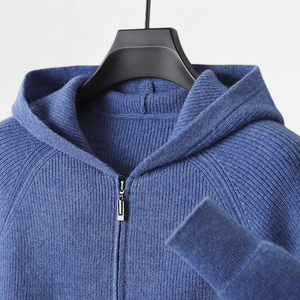 Herren Kapuzenpullover mit Reißverschluss | Warm, Raffiniert & Ideal für kalte Jahreszeiten