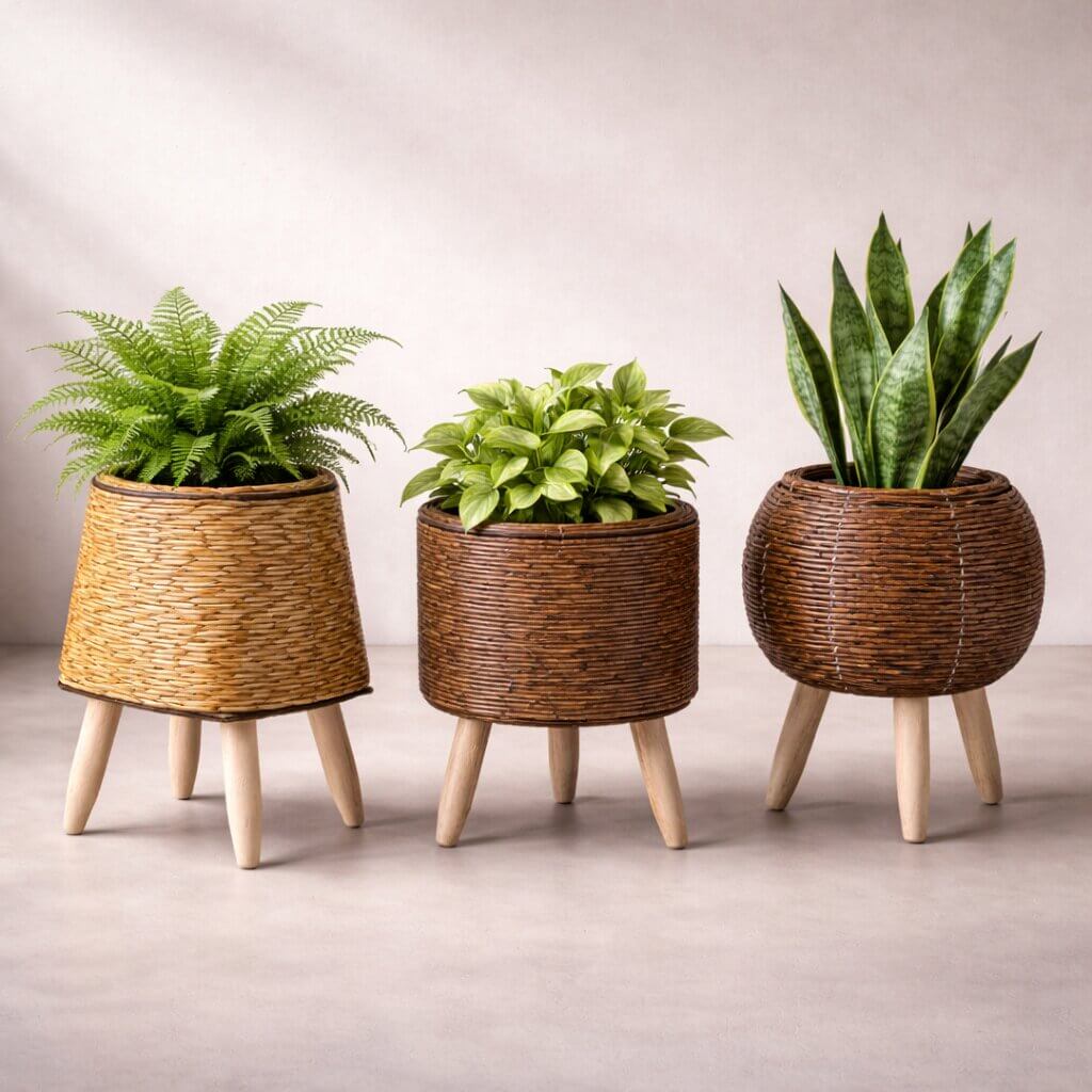 Flowerpot for indoor & outdoor use | Planter with feet | Plant pot | Virella