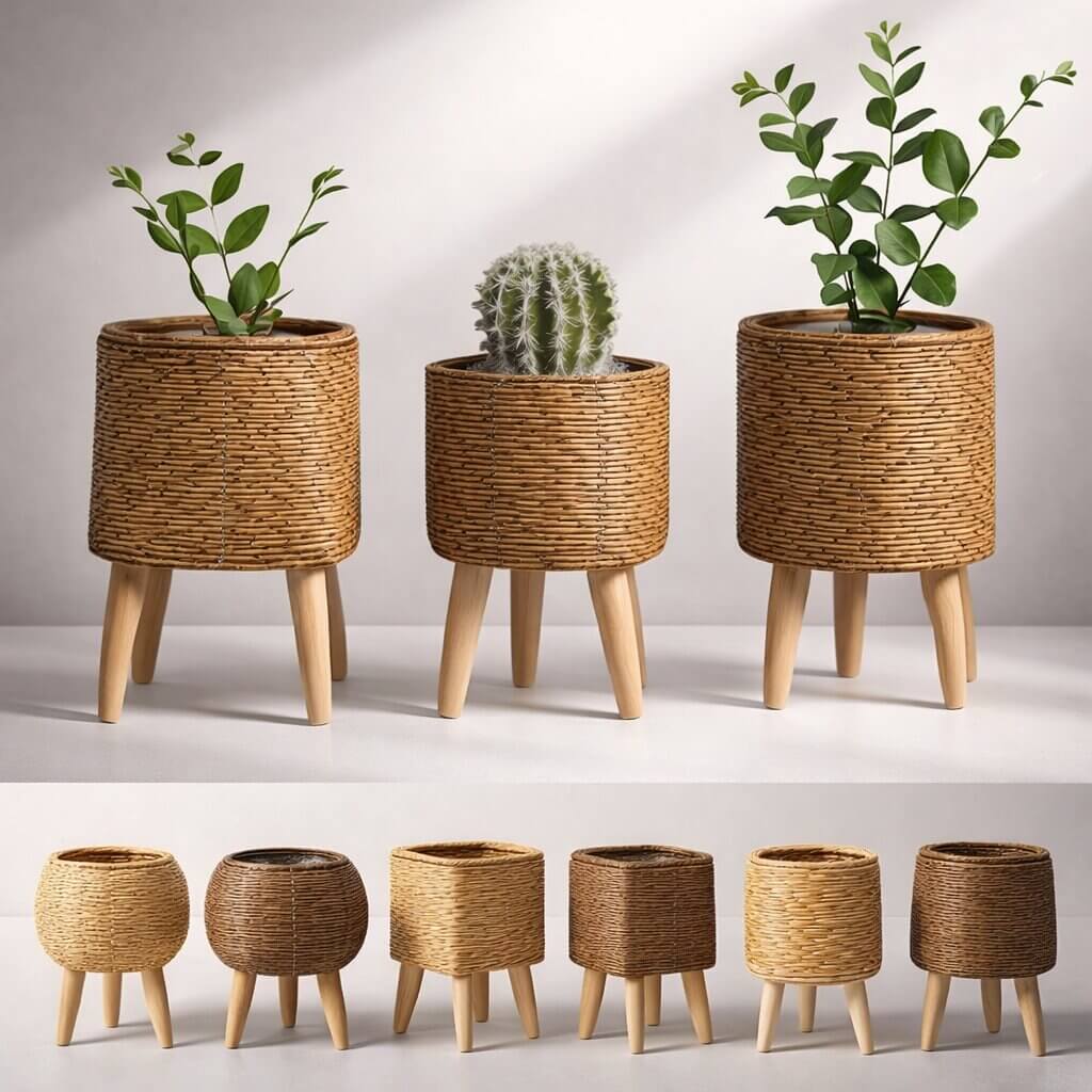 Flowerpot for indoor & outdoor use | Planter with feet | Plant pot | Virella