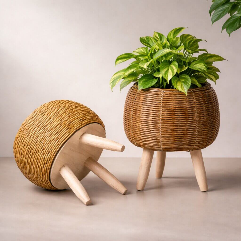 Flowerpot for indoor & outdoor use | Planter with feet | Plant pot | Virella