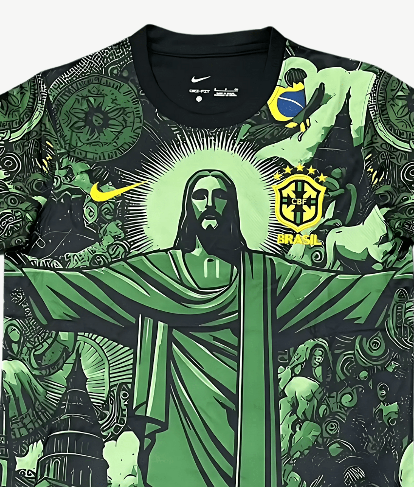 Brasilien Trikot 2024/25 Christ The Redeemer Grün Special Edition