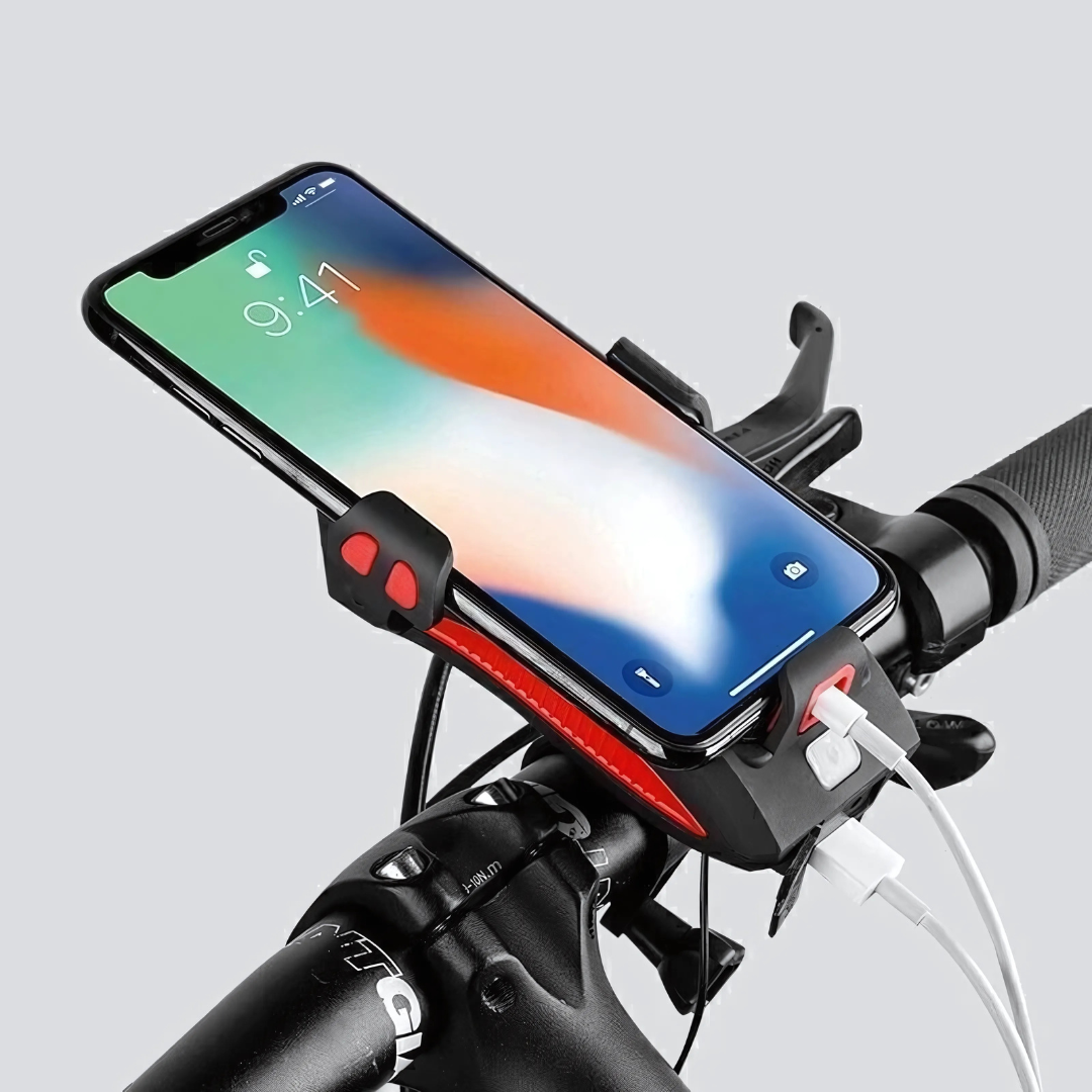 4-in-1 Fahrradlicht mit Powerbank und 1500 Lumen LED