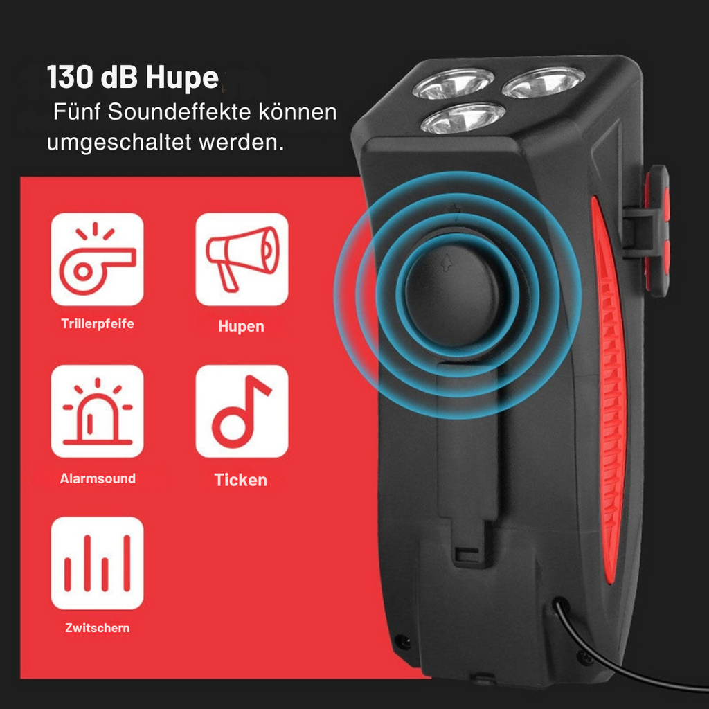 4-in-1 Fahrradlicht mit Powerbank und 1500 Lumen LED