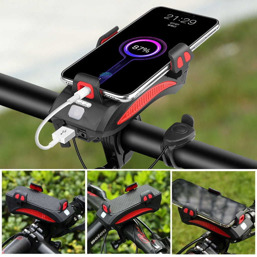 4-in-1 Fahrradlicht mit Powerbank und 1500 Lumen LED