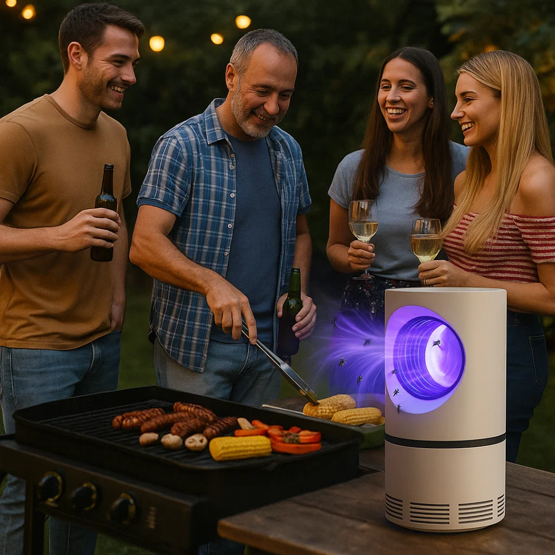 Electric ultraviolet fly trap for indoor and outdoor use