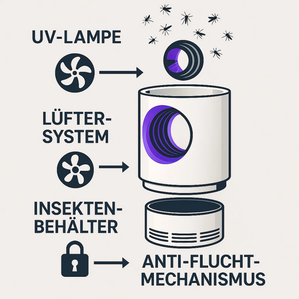 Electric ultraviolet fly trap for indoor and outdoor use