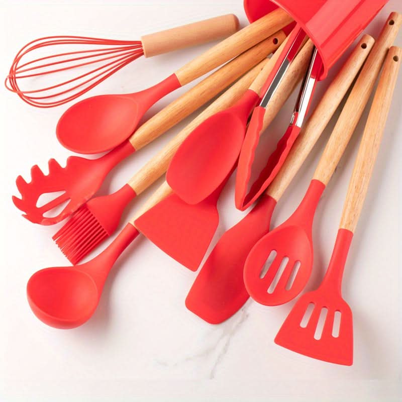 SilicoWare – 12-piece Kitchen Silicone Utensil Set