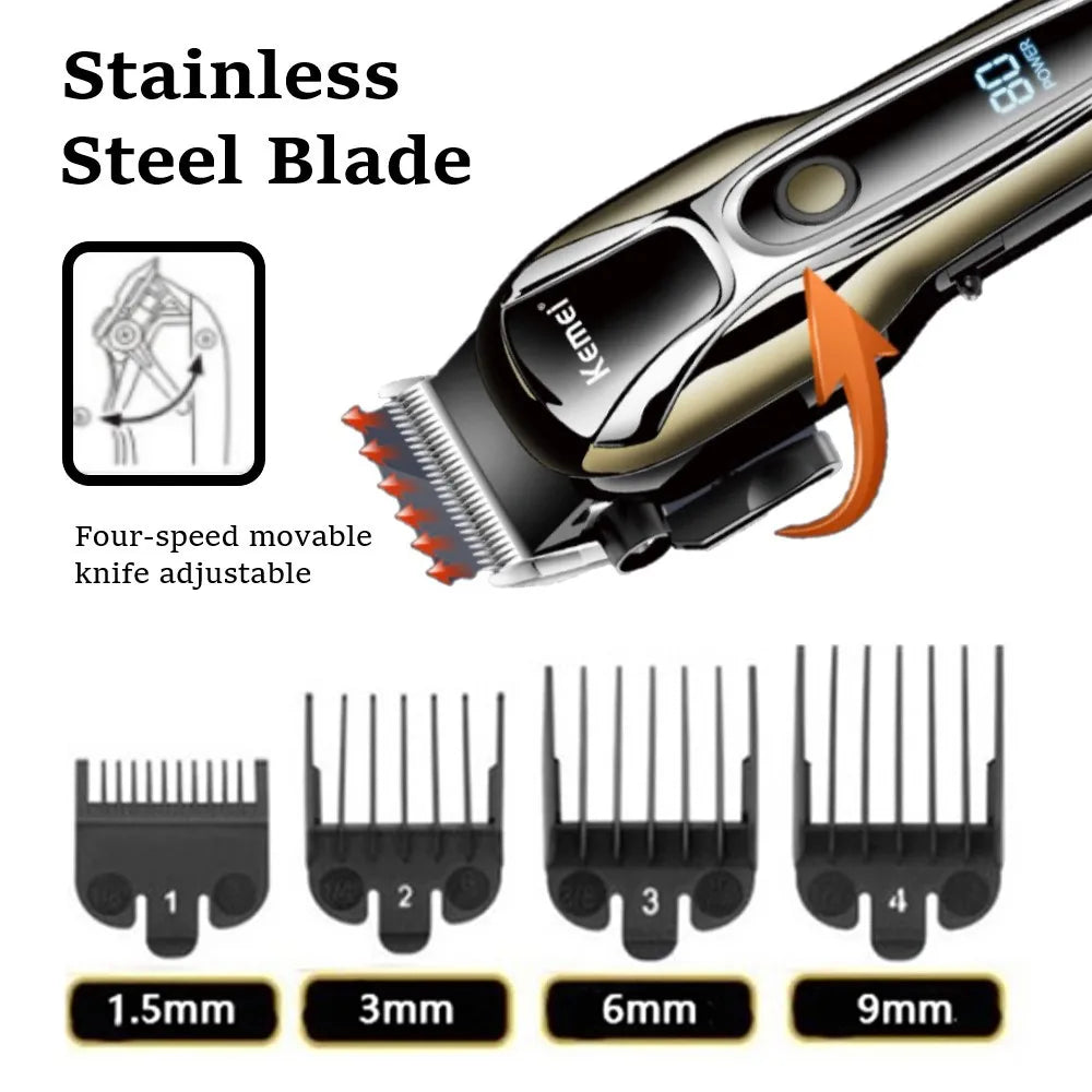 Ensemble de tondeuses à cheveux pour hommes et coiffeurs