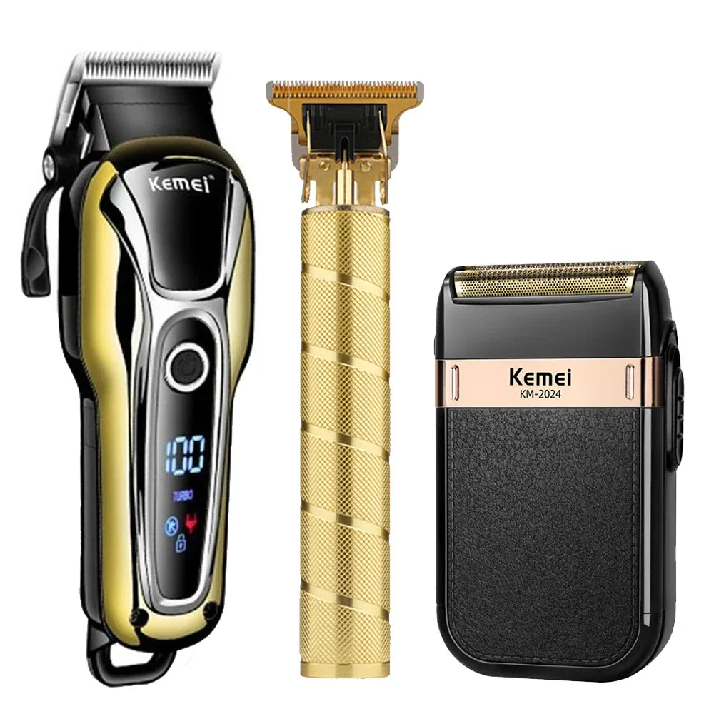 Ensemble de tondeuses à cheveux pour hommes et coiffeurs