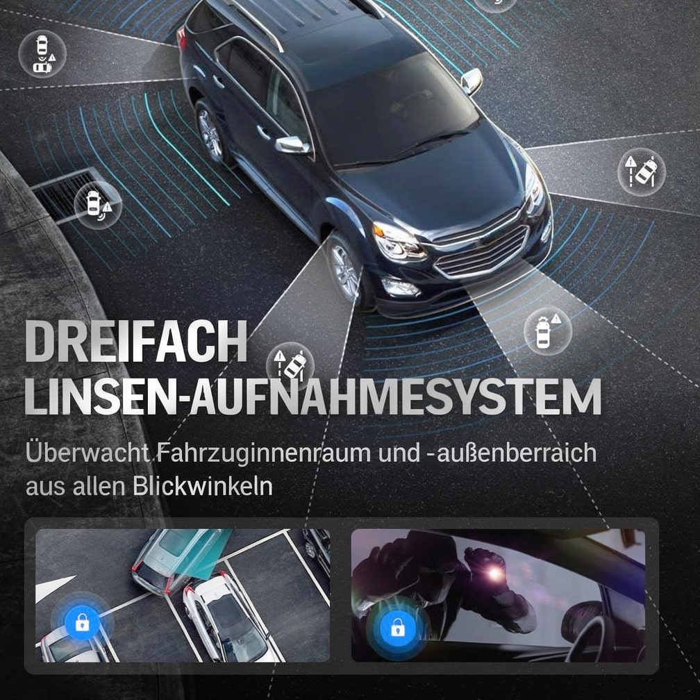 Dashcam for Front and Rear of the Car | Backup Camera for Retrofit | Car Camera | DriveCam