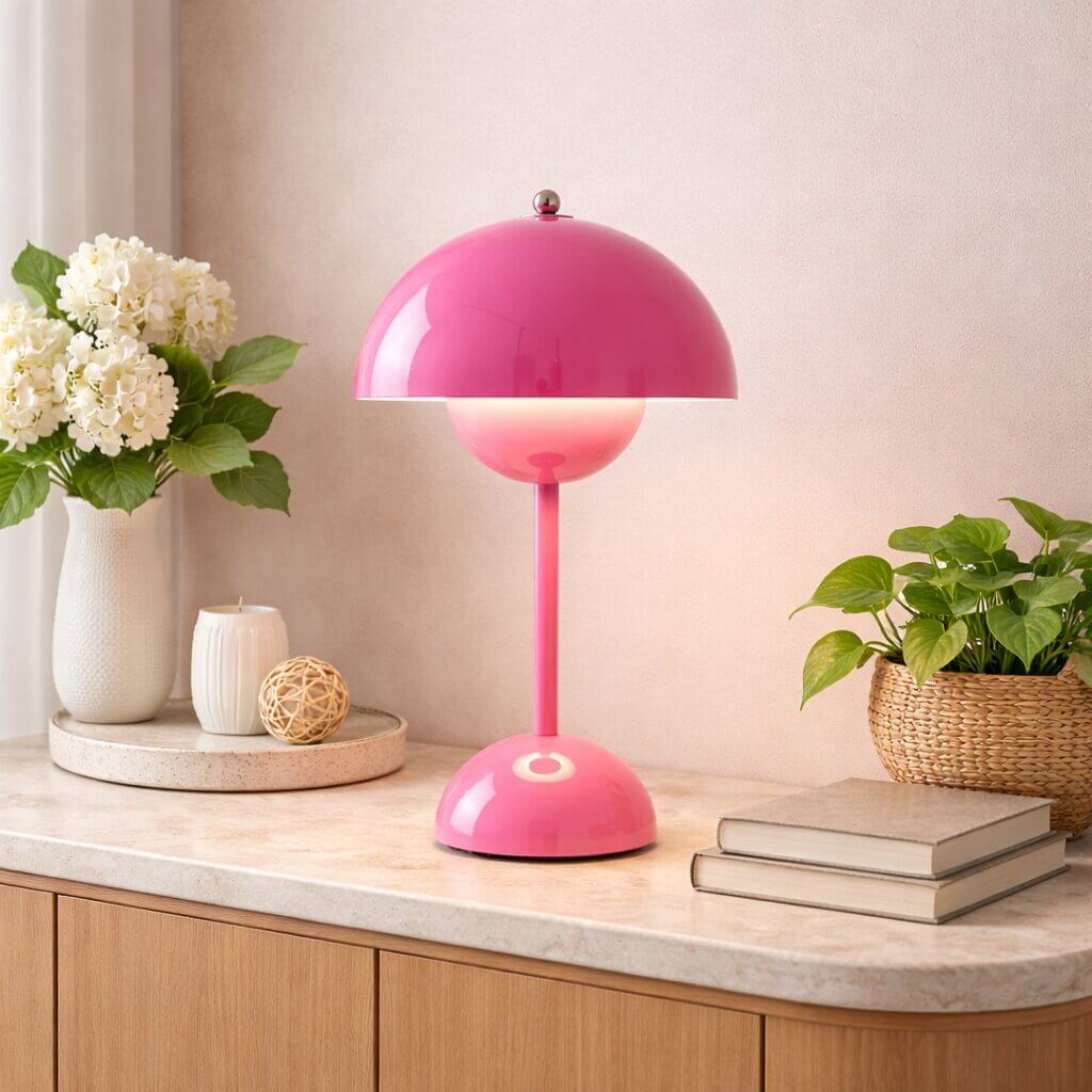 Designer Tischlampe | LED Tischleuchte | Nachttischlampe | Dimmbar & Kabellos | Lumora