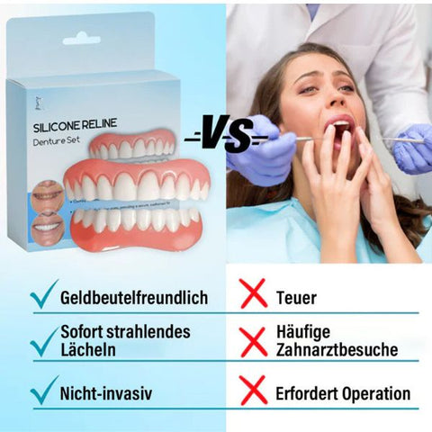 Anpassung & Stabilisierung für Zahnprothesen | Universelle Zahnprothesen | DentureFix